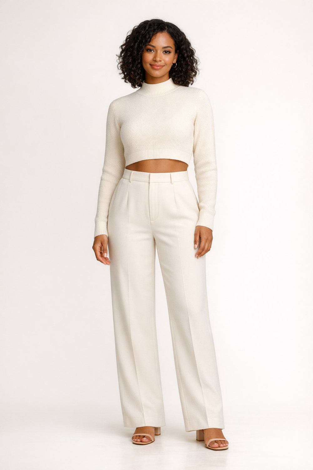 Knit Crop Top Co-ord Set