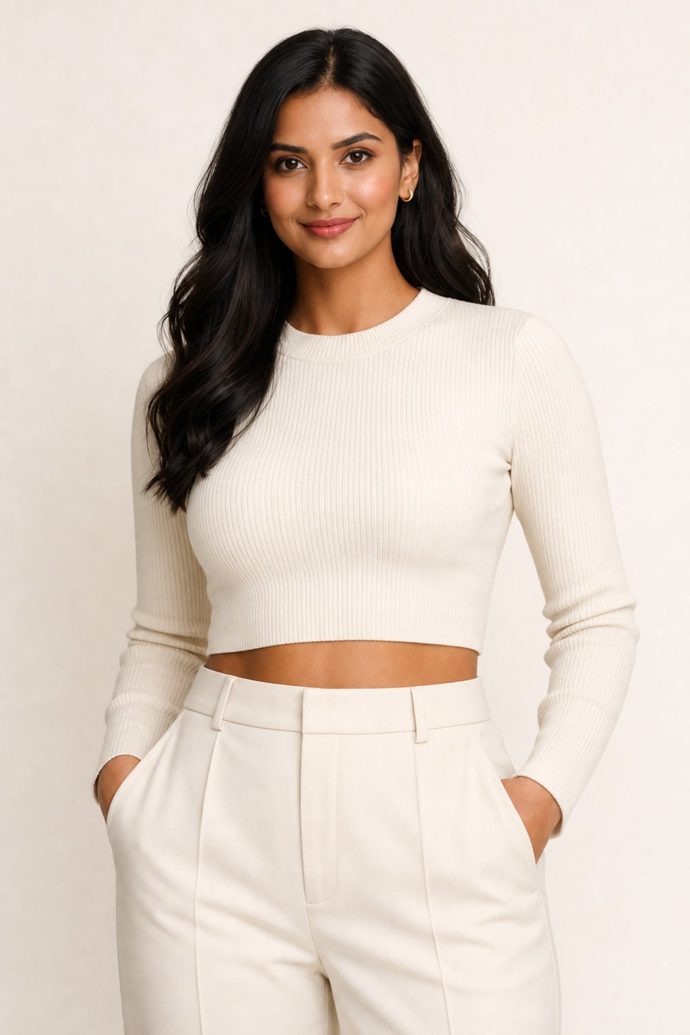 Mintrove AI supplemental | seamless-ribbed-crop-top | waist-up-detail | 2d258e5b7e06